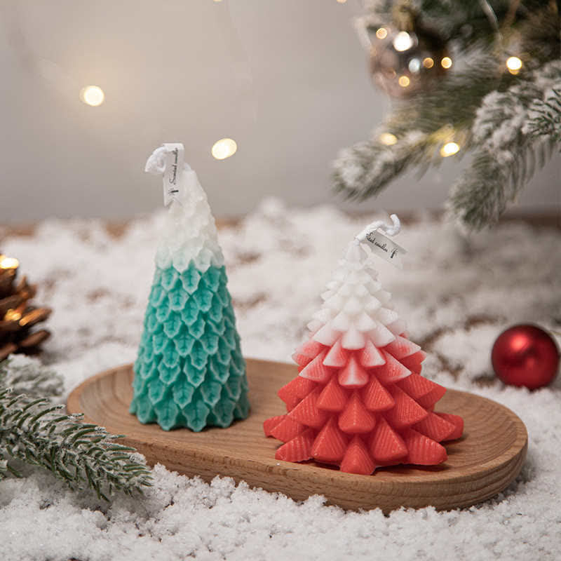 Buddha Stones Christmas Tree Scented Soy Wax Candle Gift For Family Friends Candles BS 3