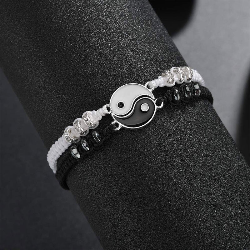 FREE Today: Everlasting Friendship Love Couple Yin Yang Necklace Bracelets Set FREE FREE 2