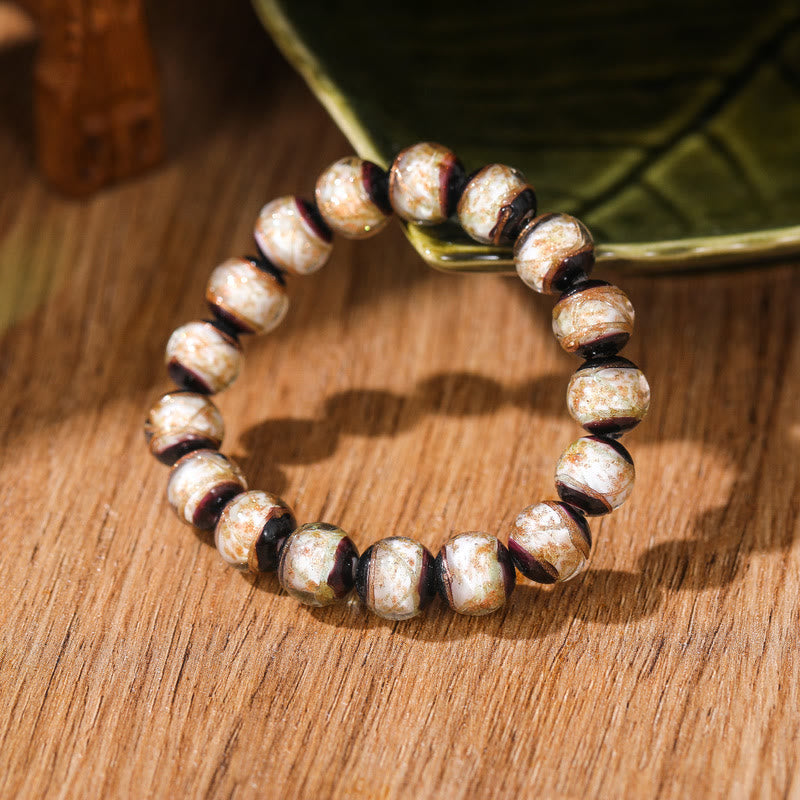 Buddha Stones Tibetan Classic Liuli Glass Bead Luck Wealth Bracelet - image 9