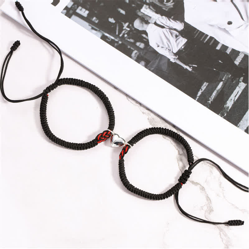 Foviel 2Pcs Tibetan Luck Chinese Knot Protection String Bracelet