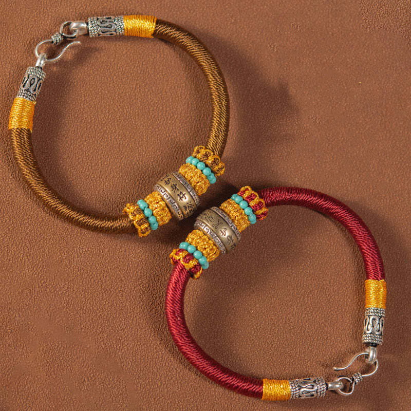 Buddha Stones Handmade Tibetan Amulet King Kong Knot Luck Protection Braided Bracelet Bracelet BS 1