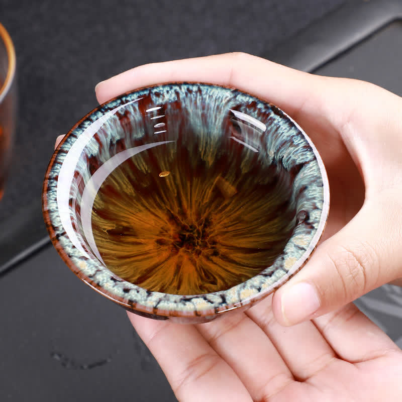 Buddha Stones Colorful Ceramic Teacup Home Office Tea Cups - image 2