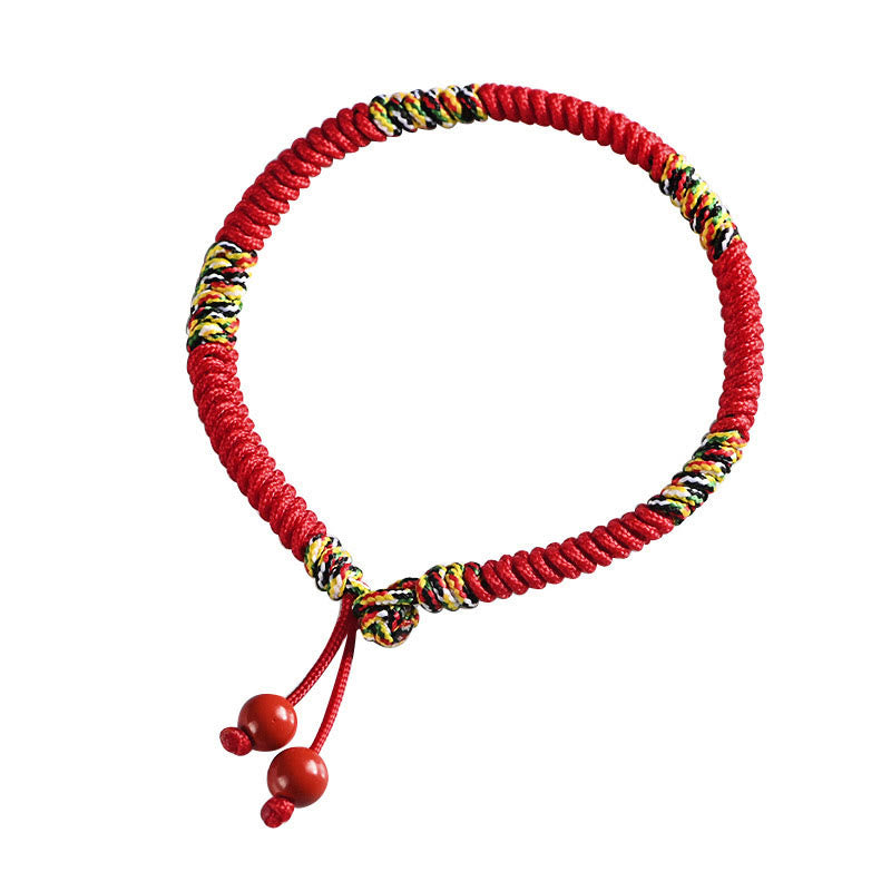 Buddha Stones Five Colors King Kong Knot String Protection Luck Bracelet Bracelet BS 11