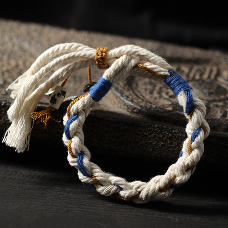Buddha Stones Tibet Zakiram Goddess of Wealth Thangka Handmade Luck Bracelet Bracelet BS 11