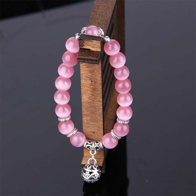 Bracelet porte-bonheur œil de chat tibétain Foviel