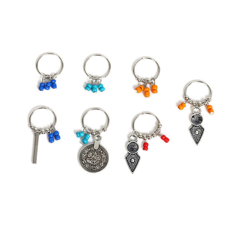 Buddha Stones Antique Leaf Coins Beads Barrette Hair Pins Decoration Decorations BS 1