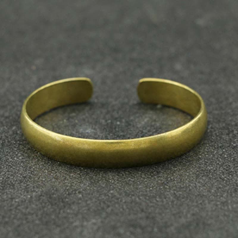Buddha Stones 2Pcs Om Mani Padme Hum Dragon Phoenix Copper Leather Peace Cuff Bracelet Bangle Bracelet Bangle BS 1