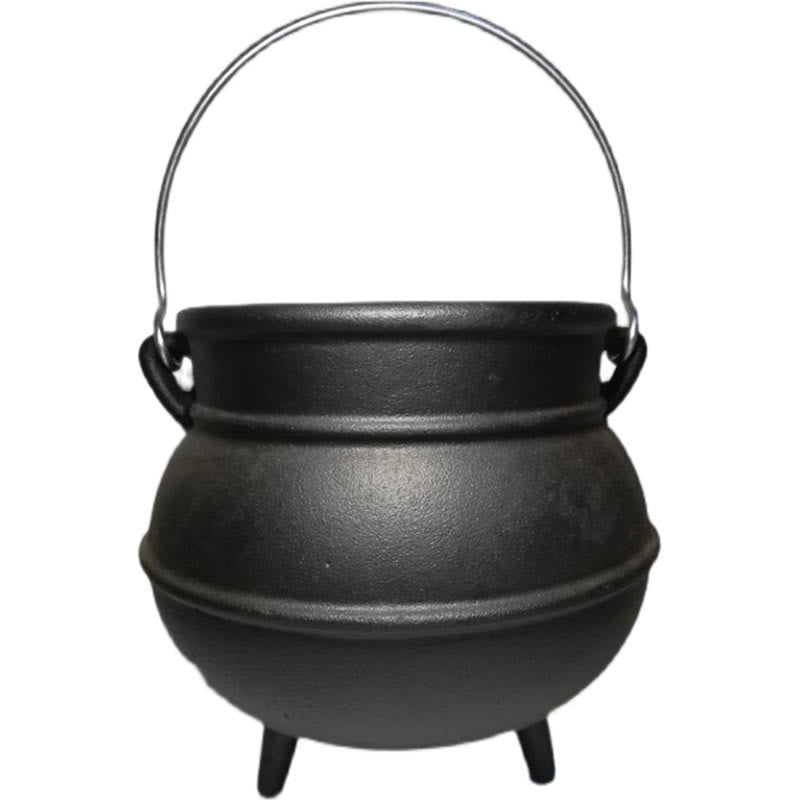 Buddha Stones Cast Iron Cauldron Prayer Altar Burning Holder Incense Sage Smudging Rituals Use Items Prayer Altar BS Large Incense Burner 18*15.5cm