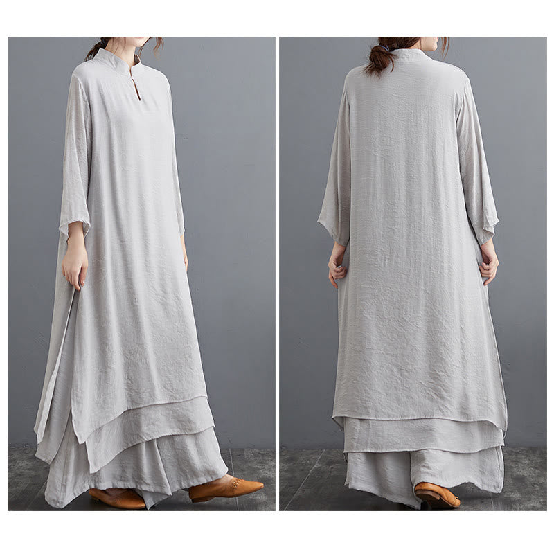 Foviel Einfaches Muster Meditation Gebet Spirituelle Zen Praxis Yoga Kleidung Damen Set