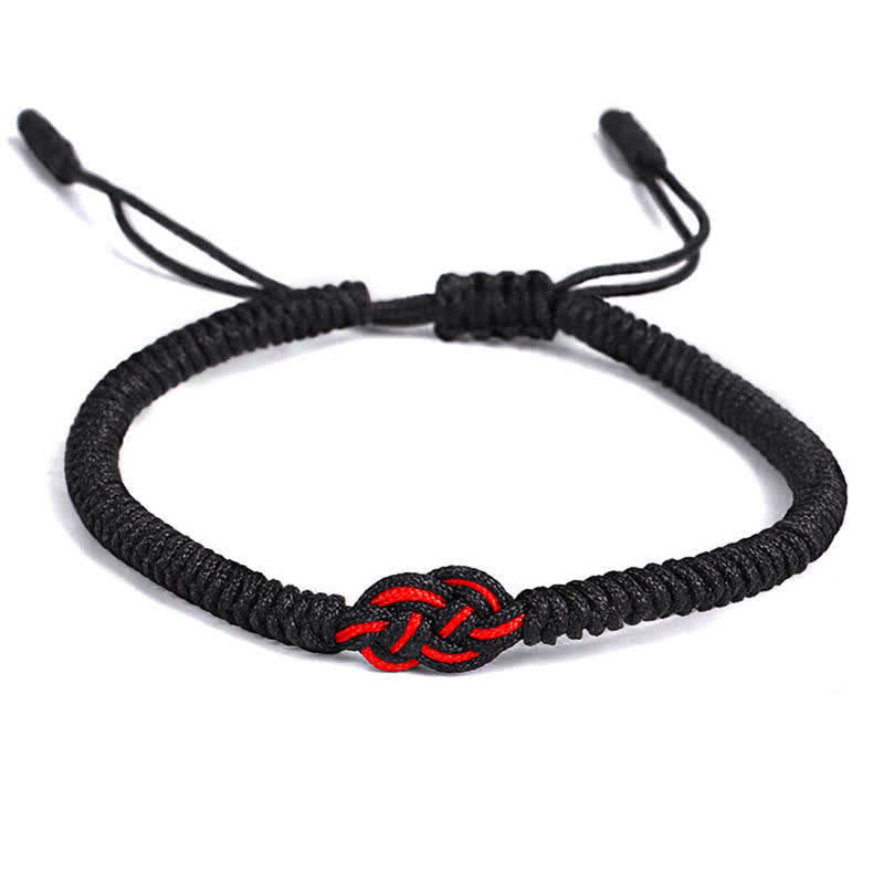 Foviel 2Pcs Tibetan Luck Chinese Knot Protection String Bracelet