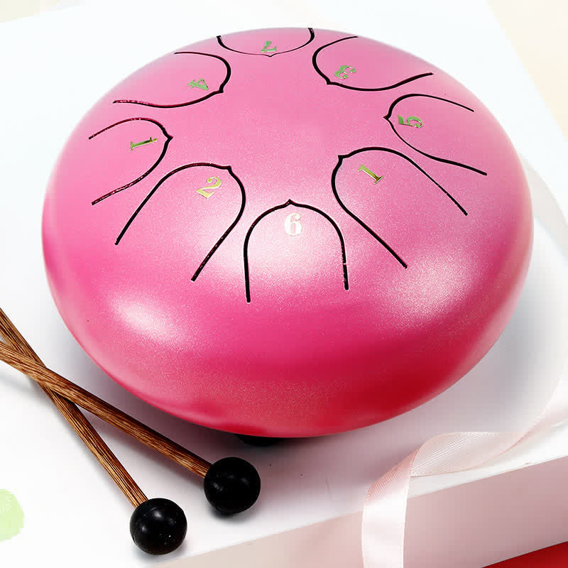 Buddha Stones Steel Tongue Drum Sound Healing Meditation Yoga Drum Kit Drum Kit BS Pink