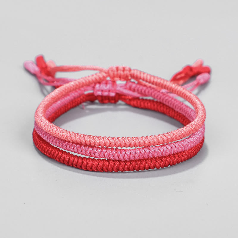 Buddha Stones Tibetan 3Pcs King Kong Knot Protection Braided Bracelet Bracelet BS 2