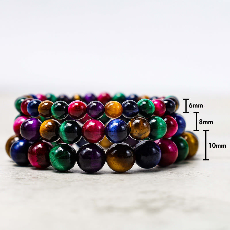 Foviel Tigerauge löst Mut Armband