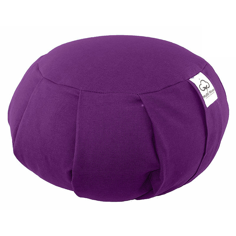 Buddha Stones Cotton Buckwheat Husks Meditation Seat Cushion Home Decoration Decorations buddhastoneshop 36cm*15cm Purple