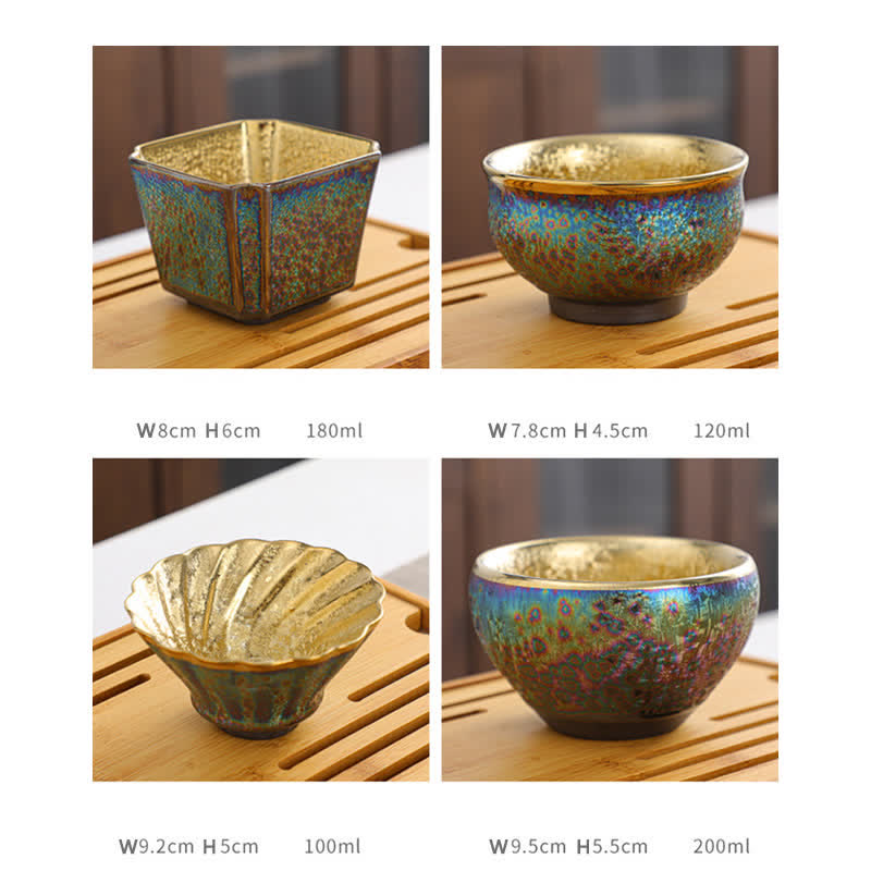 Buddha Stones Colorful Ceramic Teacup Tea Cups - image 32