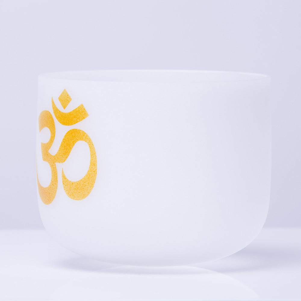 Buddha Stones OM Crystal Sound Bowl Meditation Handcrafted for Mindfulness and Protection Singing Bowl Singing Bowl buddhastoneshop 1