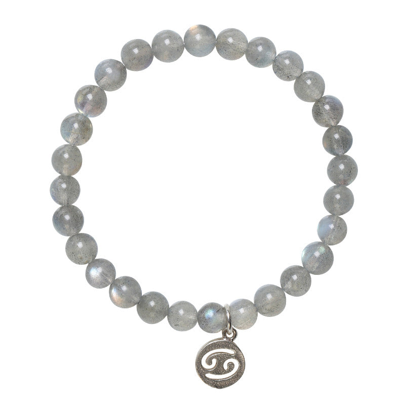 12 Constellations of the Zodiac Moonstone Charming Bracelet Bracelet BS 11