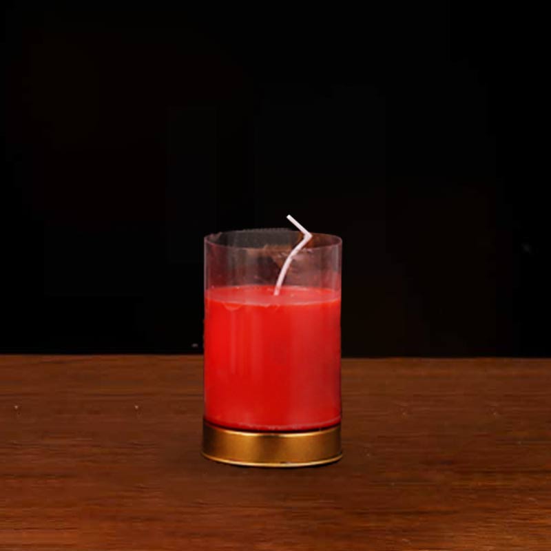 Buddha Stones Meditation Prayer Altar Candle Buddhist Temple Rituals Use Items Prayer Altar Candles BS Red Small (1 Day)