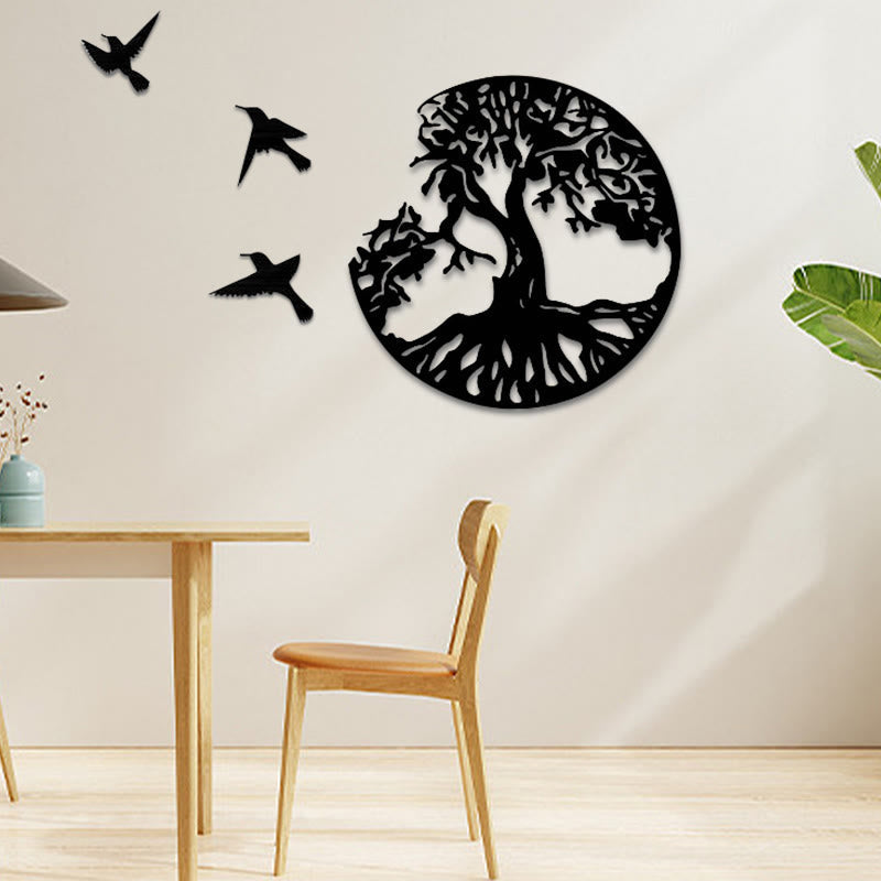 Buddha Stones Tree of Life Birds Creation Wall Art Wall Art BS 3