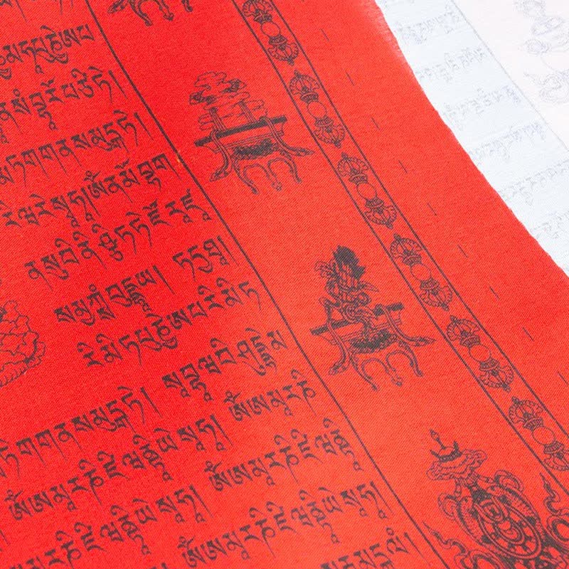 Buddha Stones Tibetan 5 Colors Windhorse Happiness Auspicious Outdoor Prayer Flag TIBETAN PRAYER FLAGS buddhastoneshop 15