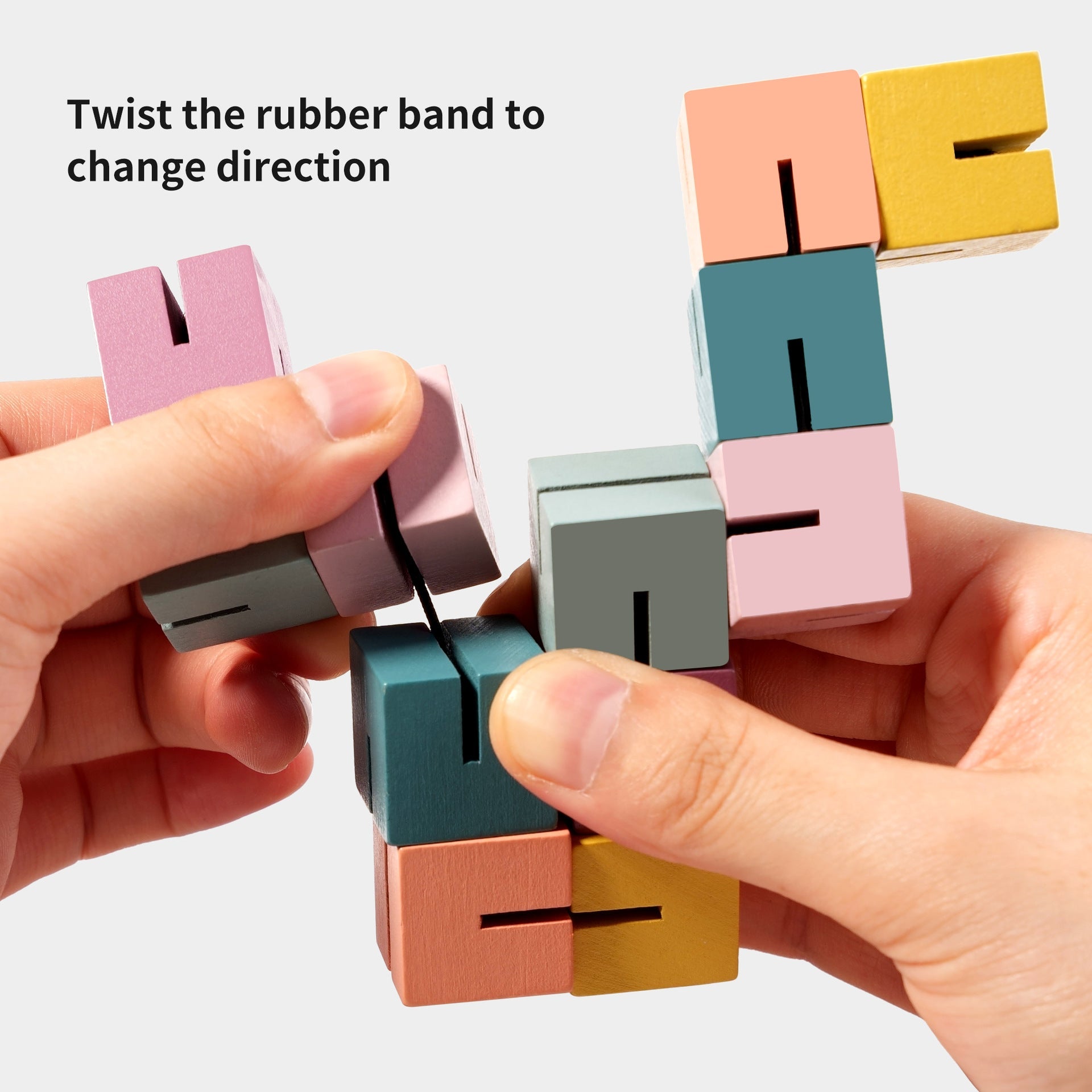 Fidtoy Wooden Rainbow Building Blocks for Kids – Montessori Creative Stacking and Educational STEM Toy