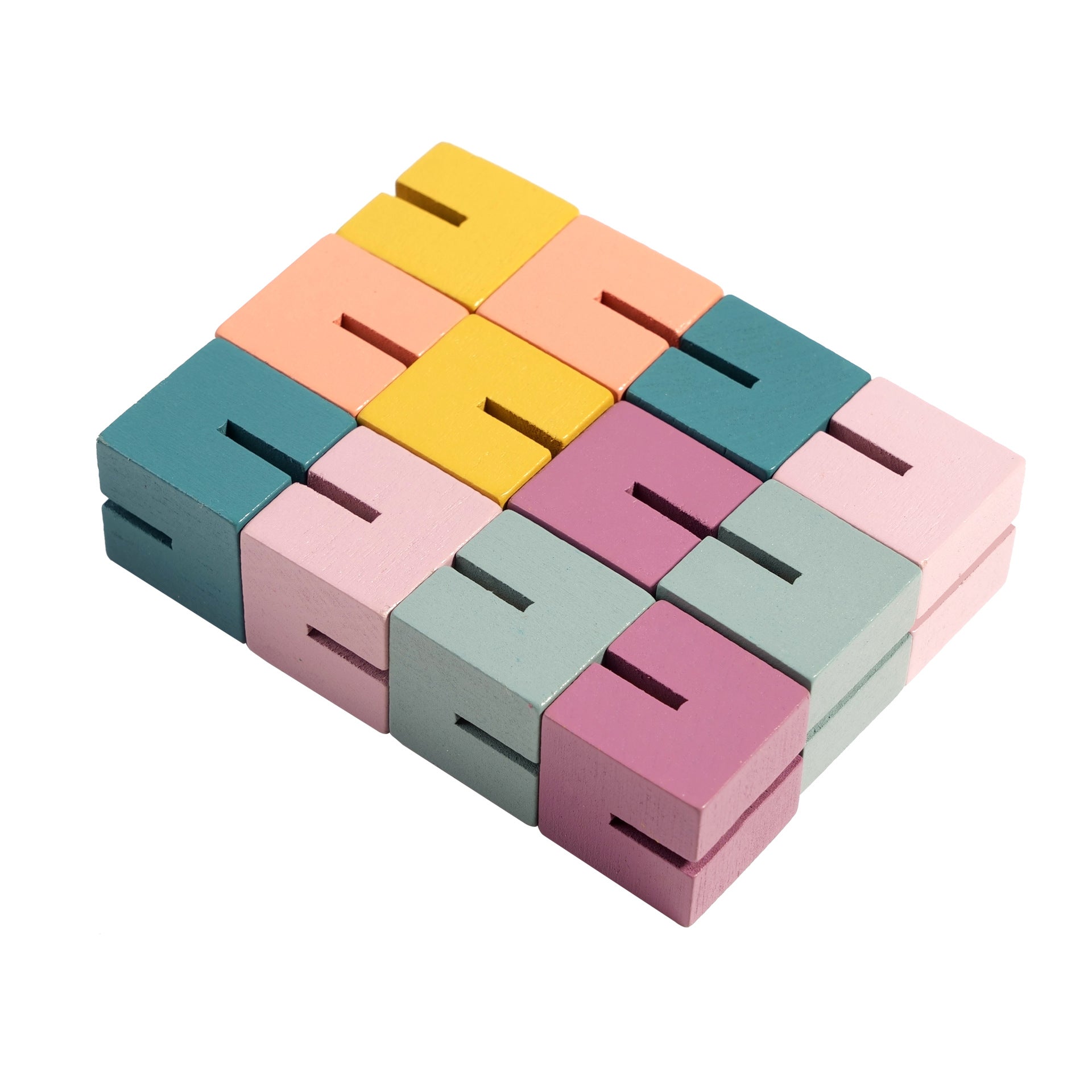Fidtoy Wooden Rainbow Building Blocks for Kids – Montessori Creative Stacking and Educational STEM Toy