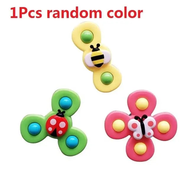 Fidtoy Bath Spinner for Bathtubs – Suction Cup Sensory Spinner Toy for Toddlers and Babies