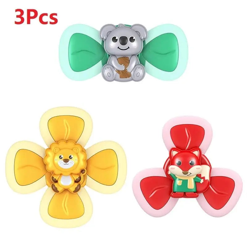Fidtoy Bath Spinner for Bathtubs – Suction Cup Sensory Spinner Toy for Toddlers and Babies