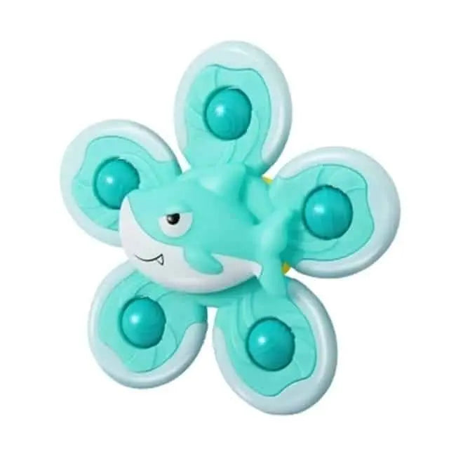Fidtoy Bath Spinner for Bathtubs – Suction Cup Sensory Spinner Toy for Toddlers and Babies