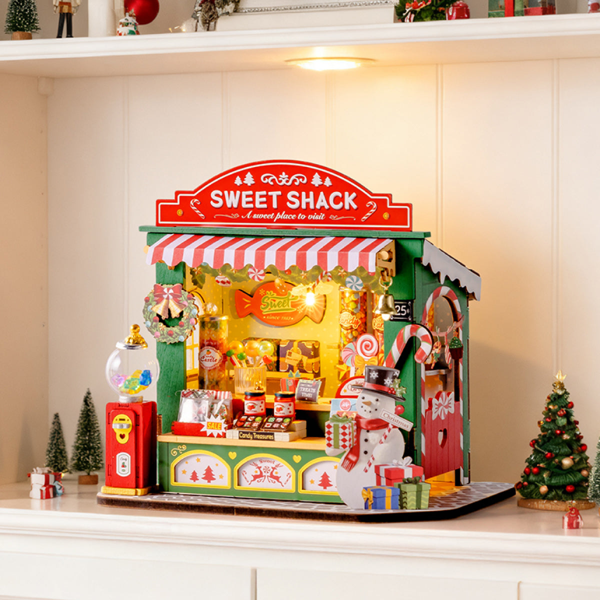 Casa en Miniatura DIY: Puesto de Dulces Navideños