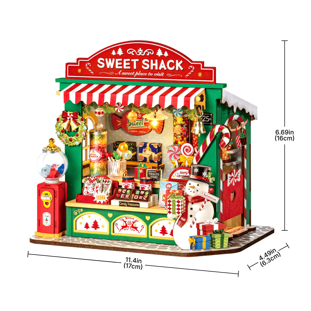 Casa en Miniatura DIY: Puesto de Dulces Navideños