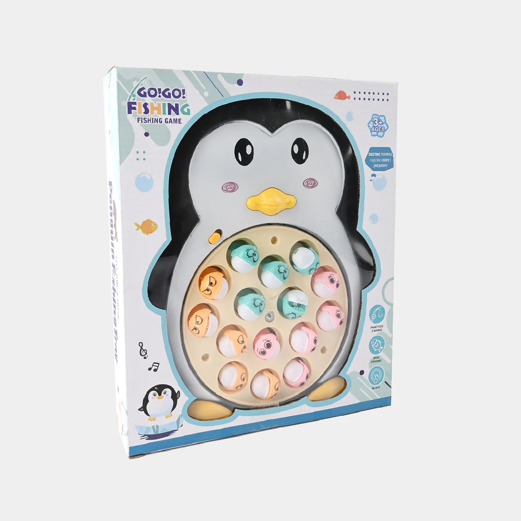 Juego de pesca eléctrico con música de pingüinos - 37B