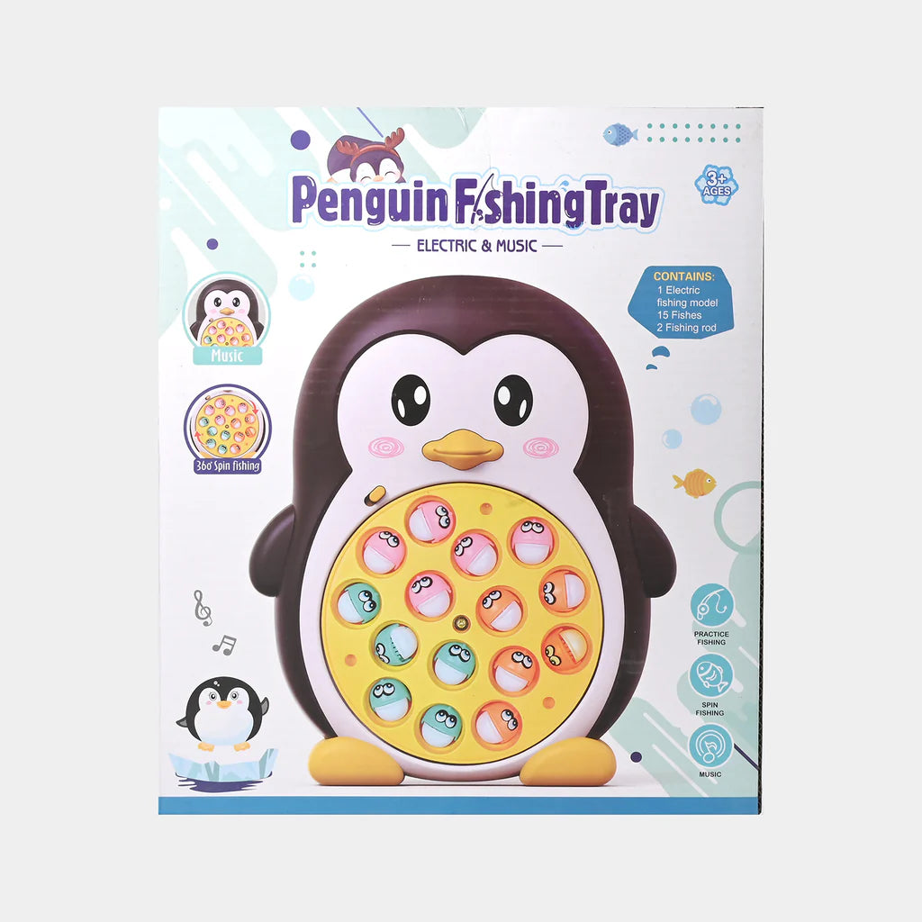 Juego de pesca eléctrico con música de pingüinos - 37B