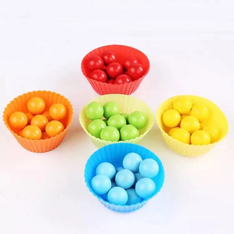 Jeu de Perles en Bois à Compter et Trier - Jouets Éducatifs Montessori