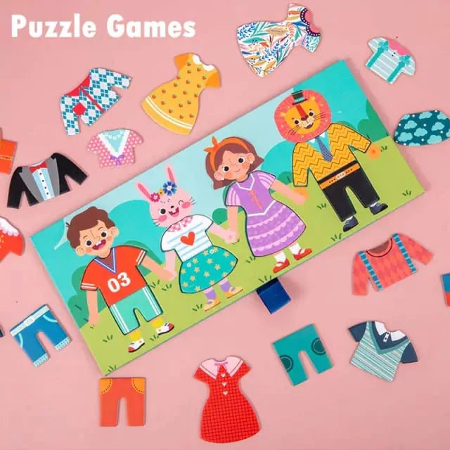 Dry Clothes & Fancy Dress up Jigsaw Wooden Puzzle - 715