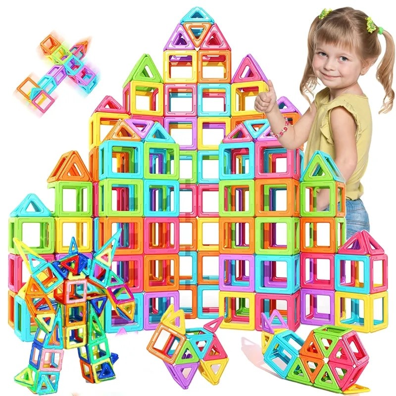 Fidtoy Montessori Magnetic Building Blocks for Kids