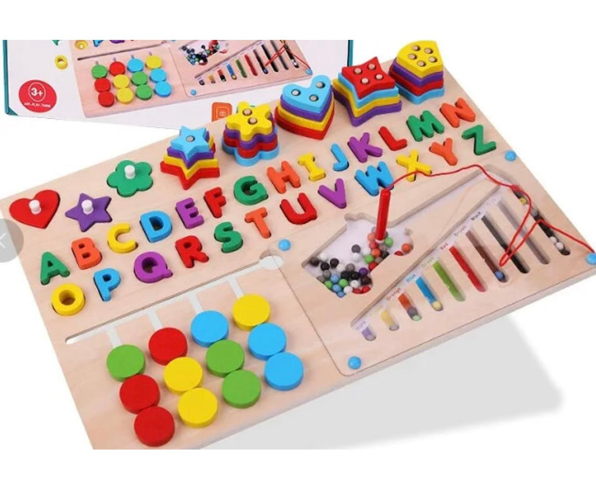 Fidtoy Wooden Learning 6 in 1 toys