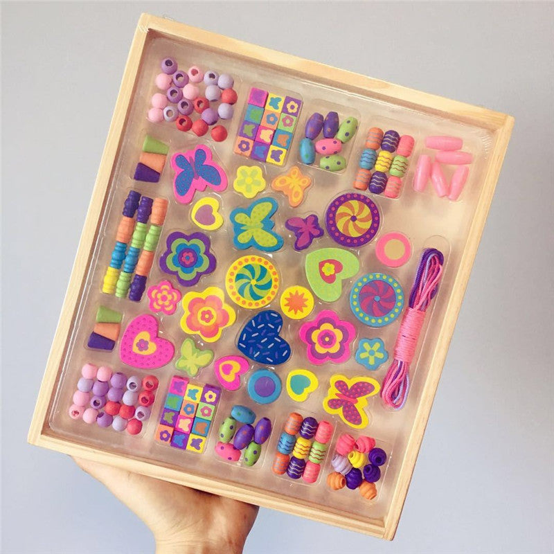 Set de Cuentas de Madera de Mariposa Fidtoy para la Fabricación de Joyas para Niños
