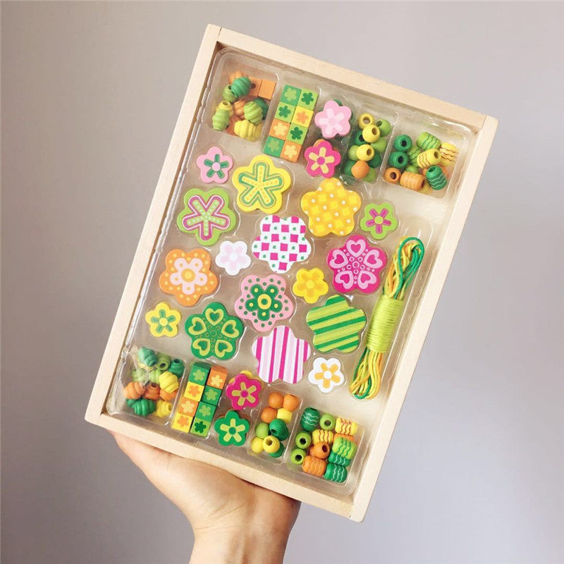 Set de Cuentas de Madera de Mariposa Fidtoy para la Fabricación de Joyas para Niños