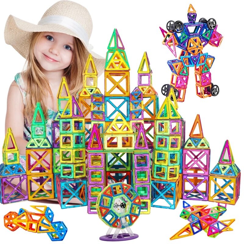 Fidtoy Montessori Magnetic Building Blocks for Kids