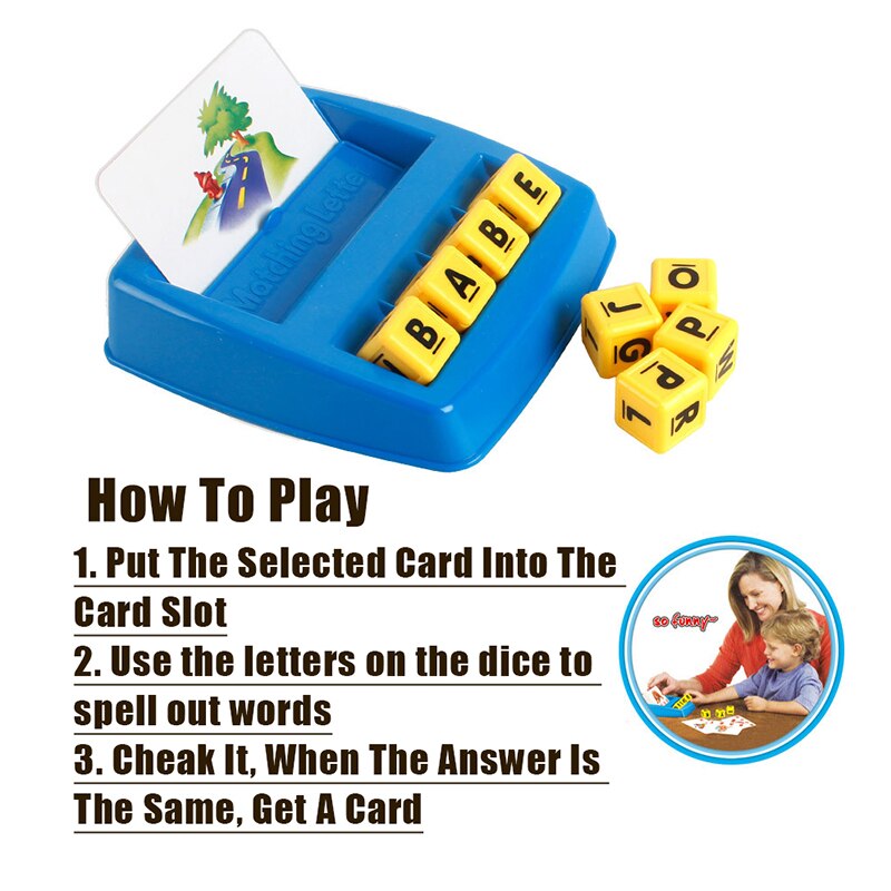 Juegos de letras a juego para niños Juguetes educativos