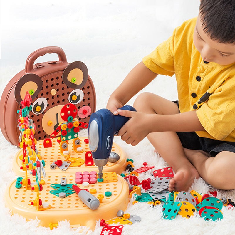 Taladro atornillador de juguete Montessori