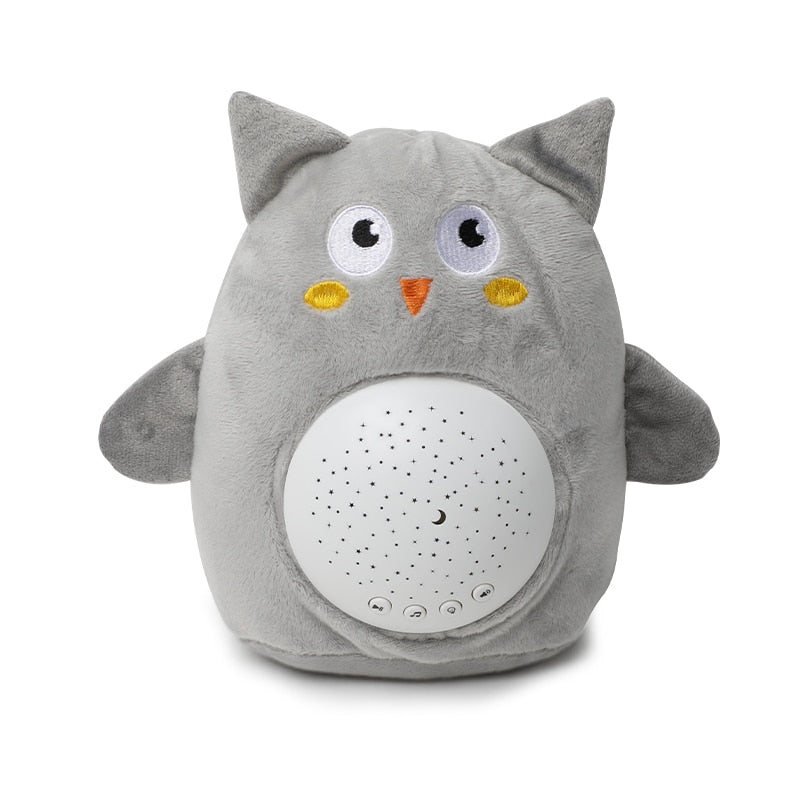 Fidtoy Starry Night Plush Night Light for Infants – Soft Projection & Soothing Music