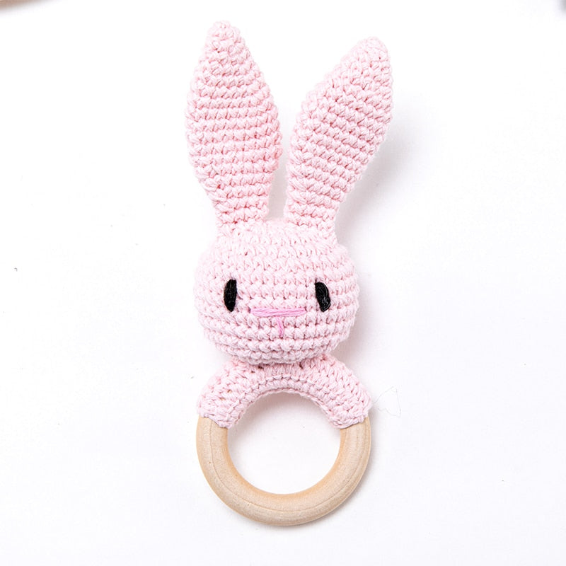 Fidtoy SnuggleBud Rattle & Teether Baby Sensory Toy