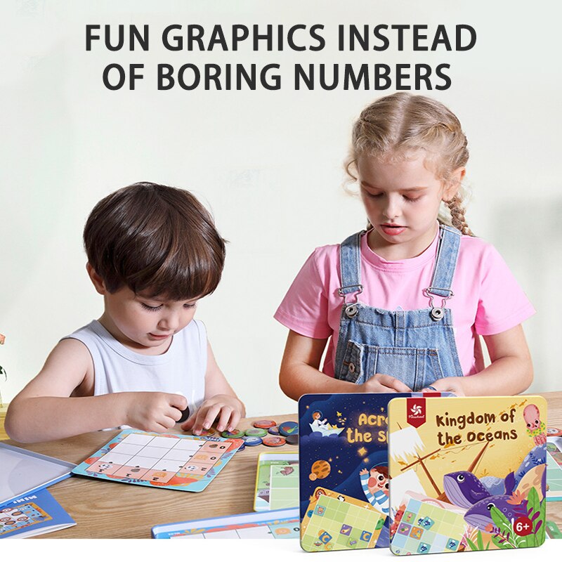 Tablero Educativo de Sudoku Magnético para Niños