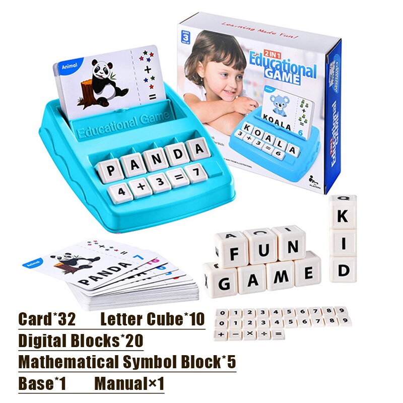 Juegos de letras a juego para niños Juguetes educativos