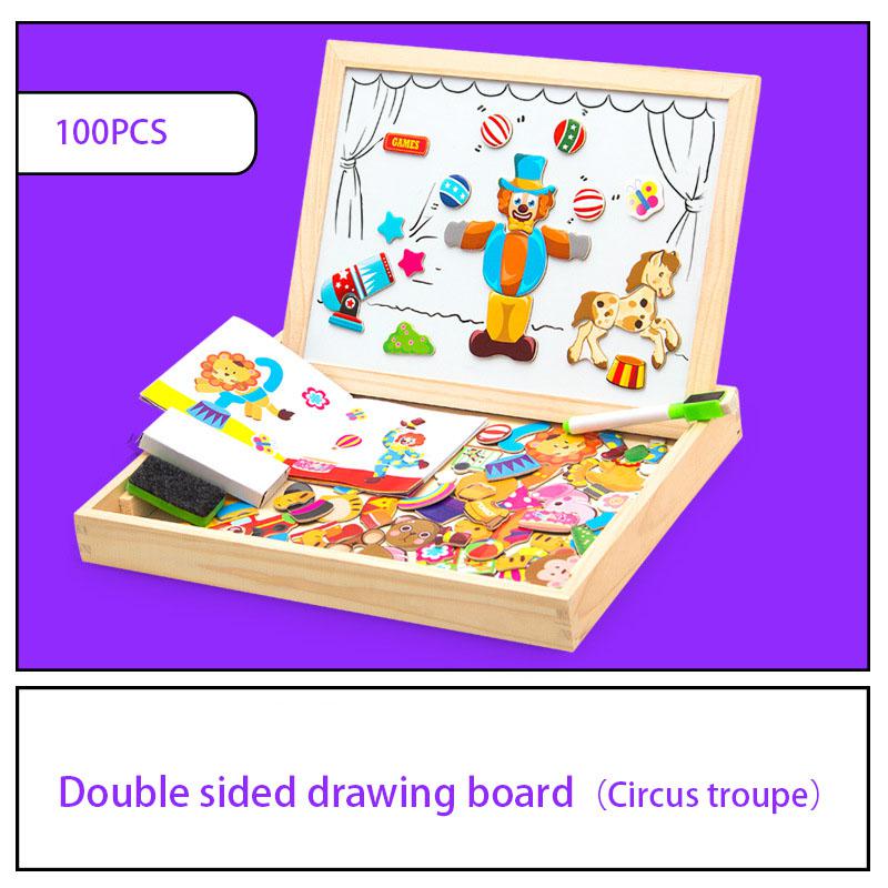 Fidtoy Magnetic Drawing Board Puzzle Toy for Kids 2+