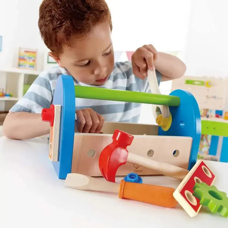 Fidtoy Boîte à Outils en Bois pour Enfants Kit de Construction pour Jeu d'Imitation