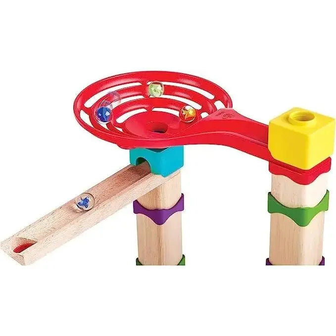 Fidtoy DIY Marble Run Race Track Toy - Ensemble de construction STEM de 81 pièces