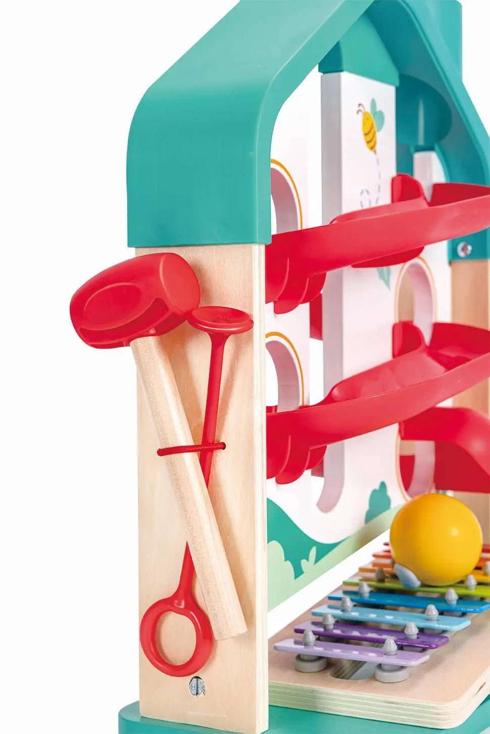 Fidtoy Circuit de billes musical Xylophone pour tout-petits Jouet d'apprentissage